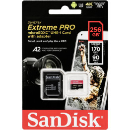 SanDisk Extreme Pro Micro SD Card - 256GB